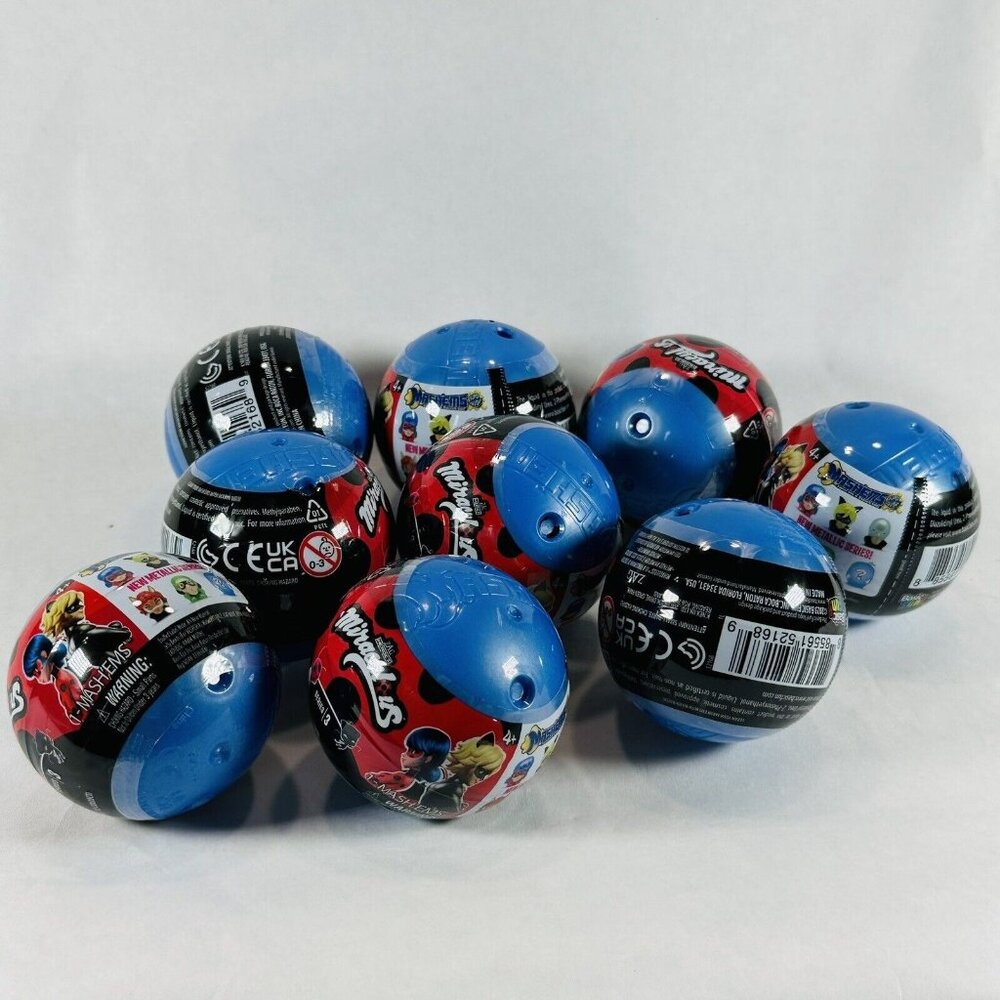 Miraculous Mashems Ladybug LOT Of 9 Squishy Surprise Toy Series 3 Mash'ems